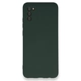 Nettech Samsung Galaxy A03S Uyumlu Nano Arka Koruma Kılıf (Koyu Yeşil) NT100384