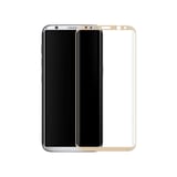 Helt Samsung Galaxy G955 S8 Plus Uyumlu 3D SuperGlass Full Cam Koruyucu (Gold) VR9523