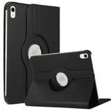 Nettech Apple iPad 10 Nesil 10.9 2022 Uyumlu 3 Kameralı Döner Standlı Kapaklı Kılıf (Siyah) NT108337