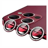 Nettech Apple iPhone 14 Pro Max Uyumlu Diamond Taşlı Model Kamera Cam Koruyucu (Kırmızı) NT98360