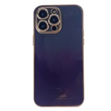 Nettech Apple iPhone 14 Pro Uyumlu Kamera Korumalı Renkli Kristal Seri Arka Koruma Kılıf (Pembe) NT101686