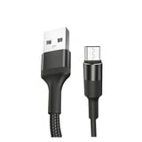 Teknonet TNDC08 İp Örgü 100 Cm Micro Şarj ve Data Kablosu (Siyah) NT92574