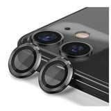 Nettech Apple iPhone 11 Uyumlu Alüminyum Seri Kamera Cam Koruyucu (Siyah) NT103196