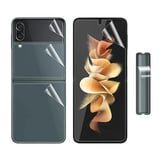 Nettech Samsung Galaxy Z Flip 3 Uyumlu Ön Koruma Full Cover Nano Ekran Koruyucu (Şeffaf) NT105523