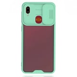 Nettech Samsung Galaxy A10S Uyumlu Platin Kamera Kızaklı Arka Koruma Kılıf (Su Yeşili) NT86746