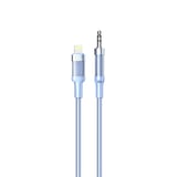Nettech NTAC06 Plastik 100 Cm Jack To Lightning Aux Kablo (Mavi) NT108328