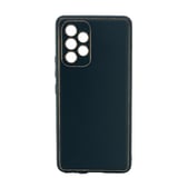 Nettech Samsung Galaxy A13 Uyumlu Coco Leather Seri Arka Koruma Kılıf (Siyah) NT99895