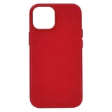 Nettech Apple iPhone 13 Mini Uyumlu Suni Deri Arka Koruma Kılıf (Kırmızı) NT96376
