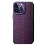 Nettech Apple iPhone 14 Pro Uyumlu Spor Deri Seri Arka Koruma Kılıf (Mor) NT101443