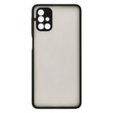 Nettech Samsung Galaxy M31S Uyumlu Kontrast Renkli Tuş Seri Arka Koruma Kılıf (Siyah) NT88752