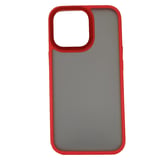Nettech Apple iPhone 13 Pro Uyumlu Kamera Metal Çerçeve Seri Arka Koruma Kılıf (Kırmızı) NT94698