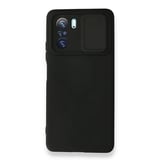 Nettech Xiaomi Poco F3 Uyumlu Kızaklı Kamera Korumalı Arka Koruma Kılıf (Siyah) NT87181