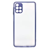 Nettech Samsung Galaxy M31S Uyumlu Kontrast Renkli Tuş Seri Arka Koruma Kılıf (Mavi) NT88755