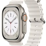 Nettech Apple Watch Series 41 mm Uyumlu Silikon Kordon (Beyaz) NT108954