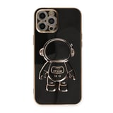 Nettech Apple iPhone 12 Pro Uyumlu Astronaut Seri Arka Koruma Kılıf (Siyah) NT105705