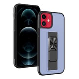 Nettech Apple iPhone 12 Uyumlu MicroCase Mıknatıs Yüzüklü Arka Koruma Kılıf (Lila) NT86924