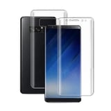Exquıs Samsung Galaxy N950 Note 8 Uyumlu Ön ve Arka Koruma 360 Full Kaplama (Şeffaf) VR18428