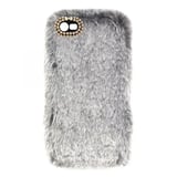 Nettech Apple iPhone 8 Uyumlu Peluş Arka Koruma Kılıf (Gri) VR12864