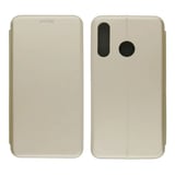 Nettech Huawei P30 Lite Uyumlu Lüx Seri Kapaklı Kılıf (Gold) VR18187