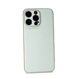 Nettech Apple iPhone 14 Pro Max Uyumlu Coco Leather Seri Arka Koruma Kılıf (Beyaz) NT99762