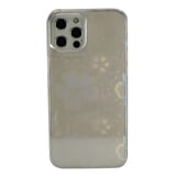 Nettech Apple iPhone 12 Pro Max Uyumlu Gölge Neon Desen Arka Koruma Kılıf (Şeffaf) NT94931
