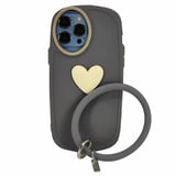 Nettech Apple iPhone 13 Pro Max Uyumlu Halka Bilekli Nano Seri Arka Koruma Kılıf (Gri) NT97299