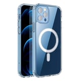Nettech Apple iPhone 12 Pro Uyumlu MagSafe Kamera Korumalı Arka Koruma Kılıf (Şeffaf) NT86898