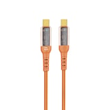 Nettech NTDC36 60W Plastik 100 Cm TypeC To TypeC Şarj ve Data Kablosu (Turuncu) NT108305