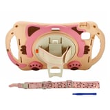 Nettech Apple iPad Air 4 10.9 inc Uyumlu Sweet Cat Seri Arka Koruma (Pembe) NT95919