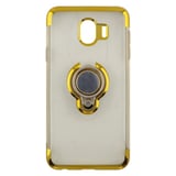 Nettech Samsung Galaxy J400 J4 Uyumlu Yüzüklü Arka Koruma Kılıf (Gold) VR14281