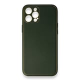 Nettech Apple iPhone 13 Pro Max Uyumlu Coco Leather Seri Arka Koruma Kılıf (Yeşil) NT90470