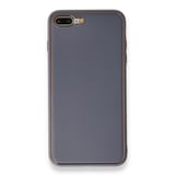 Nettech Apple iPhone 7 Plus Uyumlu Coco Leather Seri Arka Koruma Kılıf (Gri) NT86065