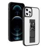 Nettech Apple iPhone 12 Uyumlu MicroCase Mıknatıs Yüzüklü Arka Koruma Kılıf (Beyaz) NT86922