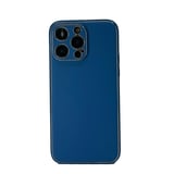 Nettech Apple iPhone 14 Pro Max Uyumlu Coco Leather Seri Arka Koruma Kılıf (Lacivert) NT99763