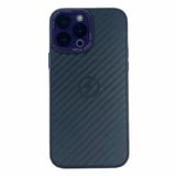 Nettech Apple iPhone 13 Pro Max Uyumlu Grand Karbon Seri Arka Koruma Kılıf (Derin Mor) NT100498
