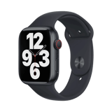 Apple Watch Series 7  Alüminyum  45mm  Cellular  Gece yarısı