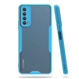 Nettech Huawei P Smart 2021 Uyumlu Platin Seri Arka Koruma Kılıf (Mavi) NT86438