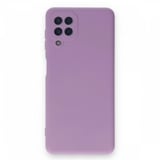 Nettech Samsung Galaxy A22 4G Uyumlu Nano Arka Koruma Kılıf (Mor) NT87773