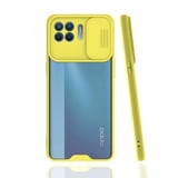 Nettech Oppo Reno 4 Lite Uyumlu Platin Kamera Kızaklı Arka Koruma Kılıf (Sarı) NT86868