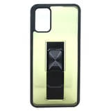 Nettech Samsung Galaxy A02S Uyumlu MicroCase Mıknatıs Yüzüklü Arka Koruma Kılıf (Sarı) NT86950