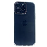 Nettech Apple iPhone 14 Pro Uyumlu Mika Renkli Kenar Seri Arka Koruma Kılıf (Gümüş) NT99020