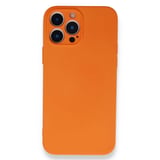 Nettech Apple iPhone 12 Pro Max Uyumlu Nano Arka Koruma Kılıf (Turuncu) NT82307