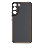 Nettech Samsung Galaxy S22 Plus Uyumlu Coco Leather Seri Arka Koruma Kılıf (Siyah) NT93498