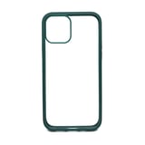 Nettech Apple iPhone 12 Pro Uyumlu Crystal Hybrid Seri Arka Koruma Kılıf (Yeşil) NT88859