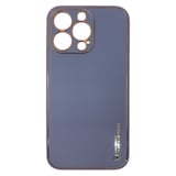 Nettech Apple iPhone 13 Pro Uyumlu Coco Leather Seri Arka Koruma Kılıf (Gri) NT90462