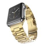 Nettech Apple Watch Seri 42/44 mm Uyumlu Metal Kordon (Sarı) NT92299
