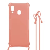 Nettech Samsung Galaxy A30 Uyumlu ipli Nano Arka Koruma Kılıf (Pembe) VR16960