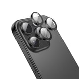 Nettech Apple iPhone 16 Pro Max Uyumlu Alüminyum Seri Kamera Cam Koruyucu (Siyah) NT111113