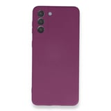 Nettech Samsung Galaxy S21 Plus Uyumlu Nano Arka Koruma Kılıf (Mürdüm) NT87462