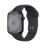 Apple Watch Series 8  Alüminyum  41mm  Cellular  Gece yarısı
